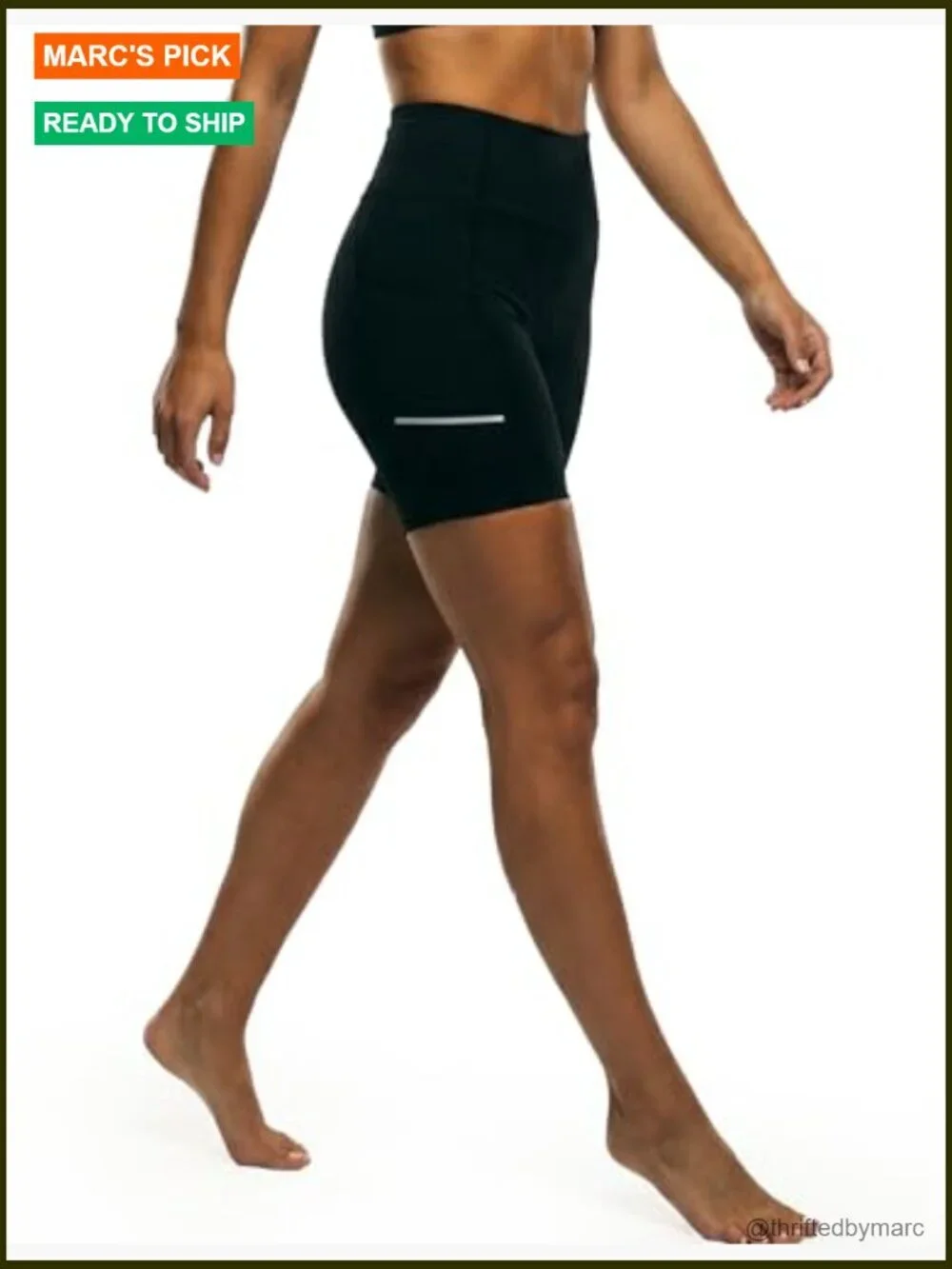High-Waist Tummy Control Biker Shorts with Pockets 4-Way Stretch